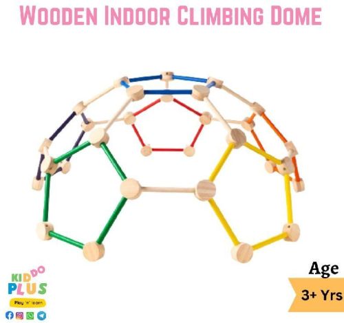 Customizble Smooth Wooden Indoor Climbing Dome, For Outdoor, Light Color : Multicolor