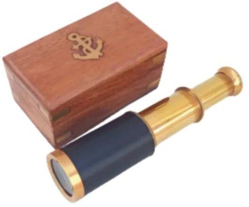 Brass Telescope, Color : Brown