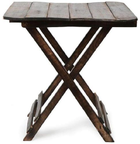 Season Mango Wood. Designer Folding Table, Size : 59 X 58 X 62 Cm.