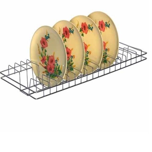 Stainless Steel Kitchen Plate Rack, Color : Silver