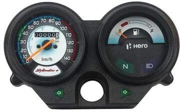 Internal SS / Case Plastic Speedometer, Color : Black White