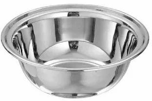 RK Round Stainless Steel Mirror German Bowl (Plain), For Gift Purpose, Hotel, Restaurant, Home, Color : Off White