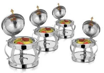 Coated Plain SS201 Silver Chafers, For Kitchen Use