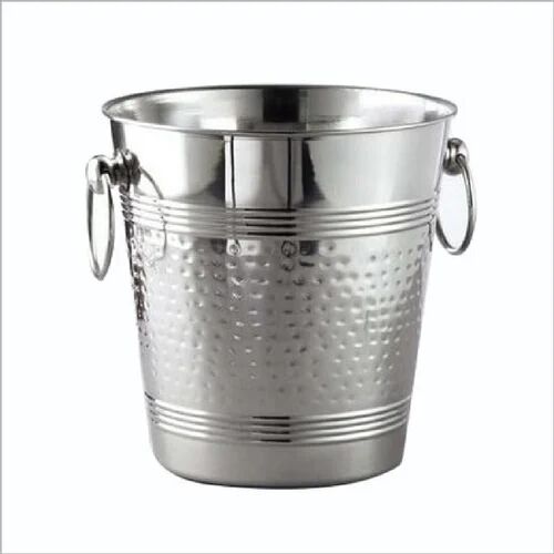 Stainless Steel Hammered Wine Cooler, For Kitchen Use