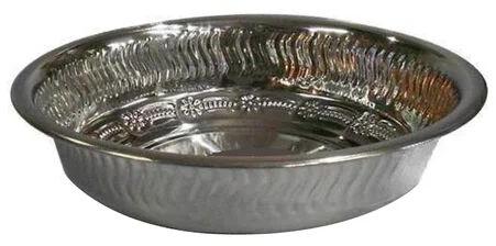 RK Coated Plain SS201 Steel Rasmalai Plate, For Kitchen Use