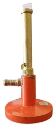 Mild Steel Bunsen Burner, Color : Red Gold