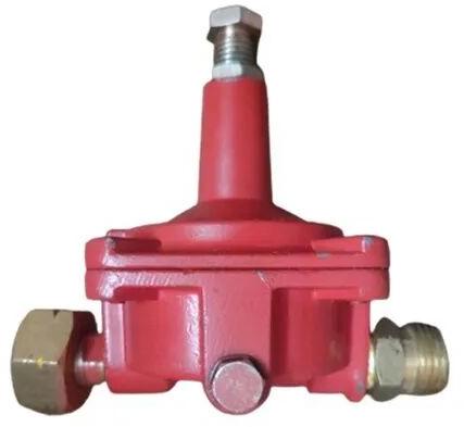 40 Psi Mild Steel Gas Regulator, Color : Red