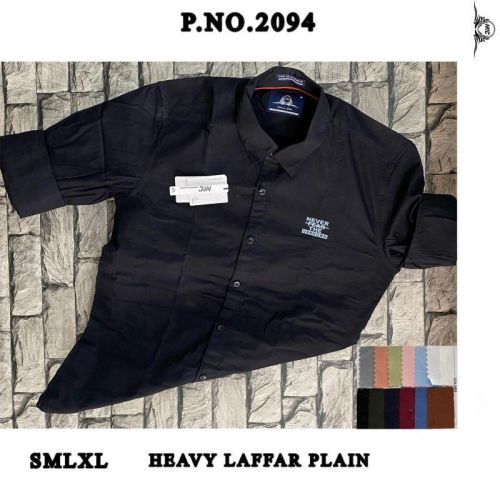 Mens Heavy Laffar Plain Shirt, Size : All Size