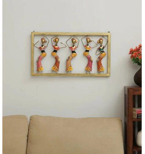 Dancing Women Metal Wall Art, Size : Length: 30, Width: 2, Height: 16 (Inches)