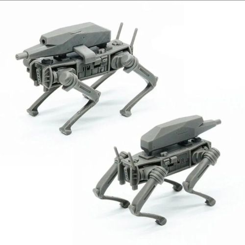 Electric Armed Robot Dog&RQ-20 UAV Set, Color : Grey