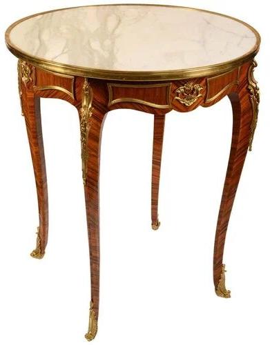 Designed Carved Stool, Shape : Round