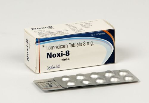 Noxi Lornoxicam 8 Mg Tablets, Packaging Type : Box