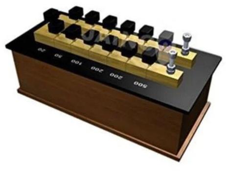 Hardwood With Brass Wissen Techus Resistance Decade Box, Packaging Type : Box 