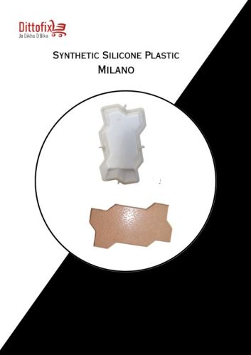 Ditto Fix Plain Silica Interlocking Paver Block Mould, Size : 8x10inch