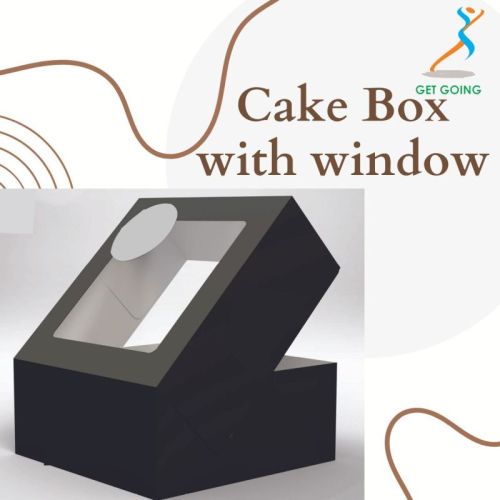 Plain Paper Window Cake Box, For Packing Food, Feature : Disposable, Eco Friendly, High Grip, Moisture Proof