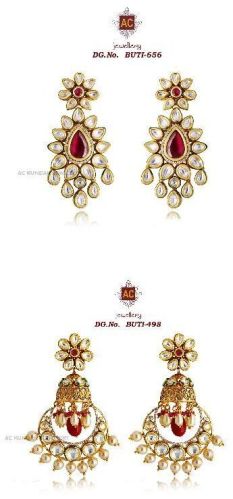 Artificial Kundan Jewelry Earrings, Occasion : Wedding