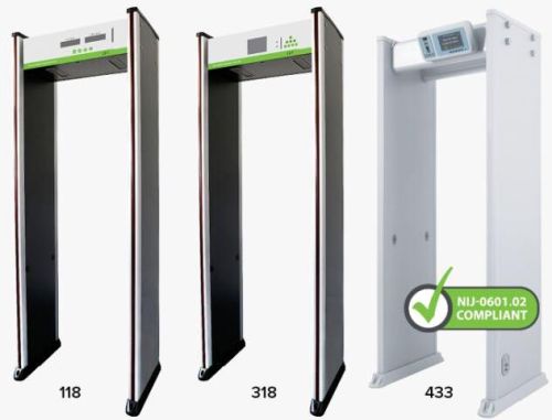 Powder Coated Fireproof Material Walk Through Metal Detector