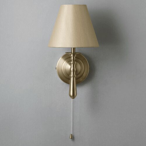 Natural Round LED Brass Wall Lamps, For Home, Hotel, Mall