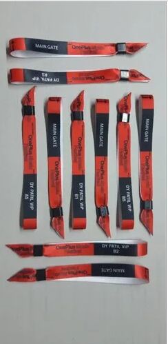 Printed Satin Wristbands, Packaging Type : Packet