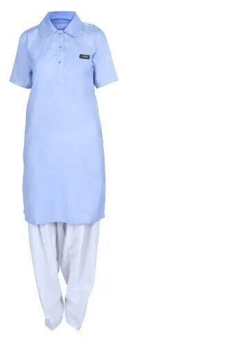 R.R.Uniform Polyester Plain School Salwar Suit