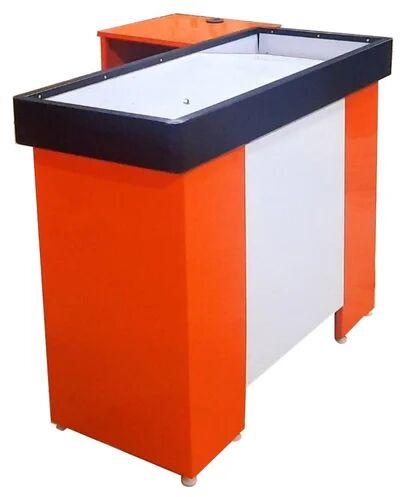 Powder Coating Mild Steel Cash Counter, For Supermarket