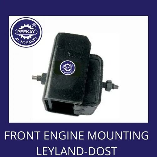 RUBBER STEEL Front Engine Mounting, Color : BLACK