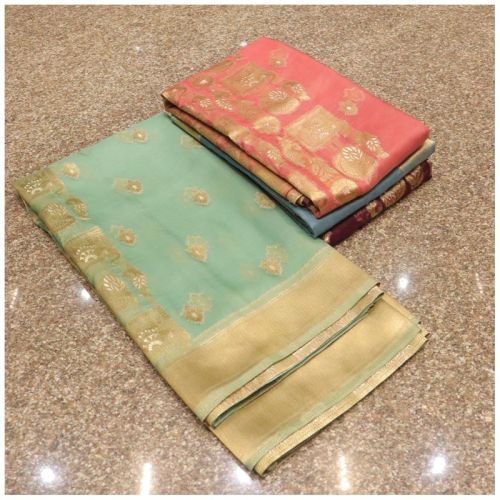 Noviah Classy Organza Saree, Feature : Anti-Wrinkle, Easy Wash, Shrink-Resistant