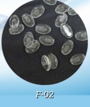 Transparent Optimax Plain F-02 Rubber Nose Pad, For Eye Glasses, Packaging Type : Plastic Packet