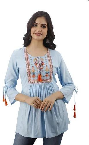 Embroidered Women Tops, Size : All Sizes