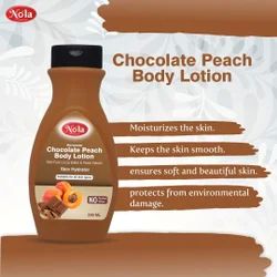 Nola Chocolate Peach Body Lotion, Packaging Type : Bottle