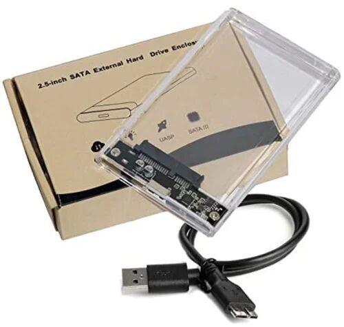 PVC Hard Disk Case, Color : WHITE, BLACK MORE