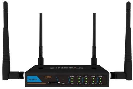 Dinstar VOIP PBX, Color : Black