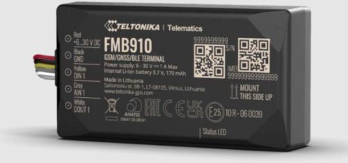 Teltonika fmb910 GPS Tracker, Color : Black