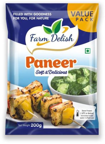 Cube Organic 200gms Premium Frozen Paneer, For Cooking, Certification : Fssai