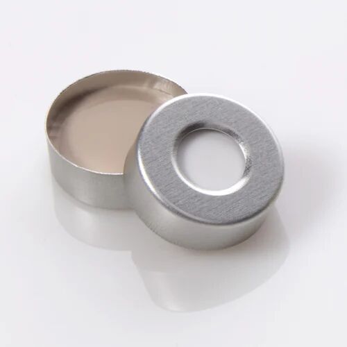 Round Aluminum Seal Crimp Cap, Color : Silver