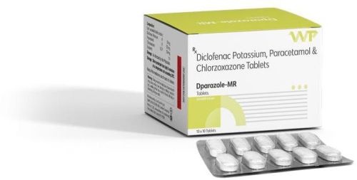 Aceclofenac Paracetamol Chlorzoxazone Tablet, For Clinical, Hospital, Grade : Medicine Grade