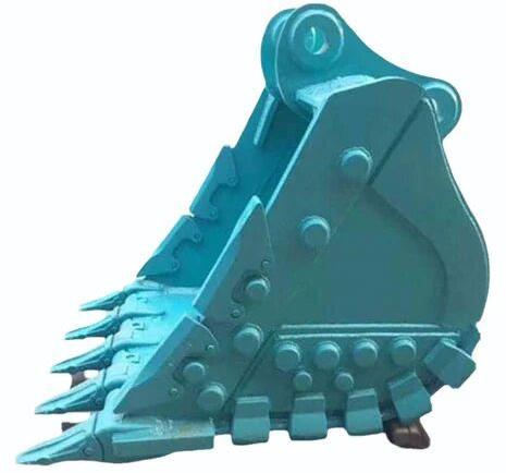 Mild Steel Excavator Bucket, Color : Blue