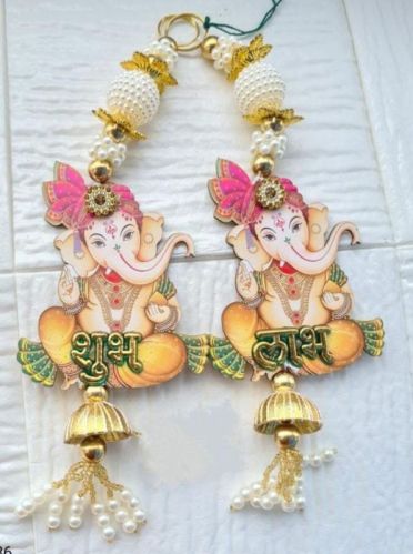 Ganesha Shubh Labh Wall Hanging, For Decoration, Gifting, Home, Office, Color : Multicoloured