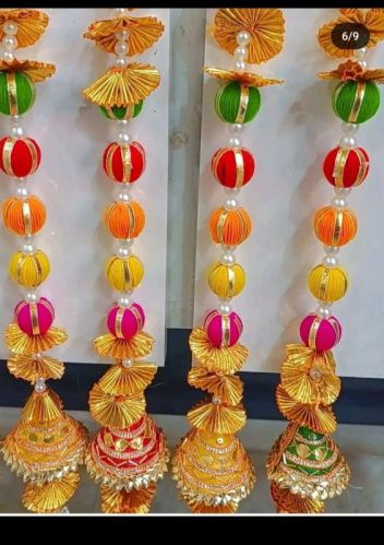 Gota Patti Work Wall Hanging, For Decoration, Festival, Home, Office, Length : 18 Inch