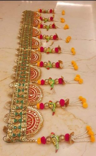 Multicoloured Traditional Gota Patti Toran, Feature : Attractive Designs, Colorful Pattern, Eco Friendly