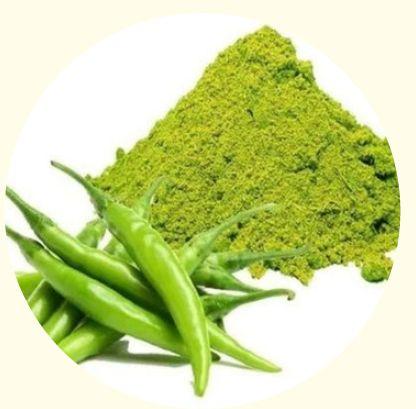 Raw Green Chilli Powder, For Cooking, Certification : FSSAI Certified