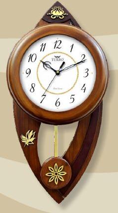 Wooden aqs-1021 Pendulum Clock, For Home, Office, Decoration