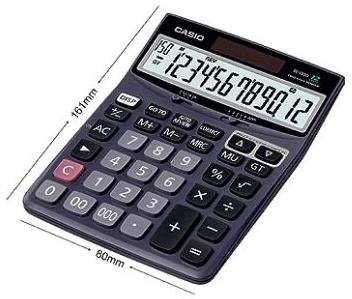 Casio Plastic DJ 120d Desktop Calculator, For Bank, Office, Personal, Shop