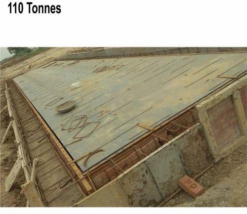 110 Tonnes Mild Steel Electronic Weighbridge, For Industrial, Size : 12x3 Mtr (lxw)