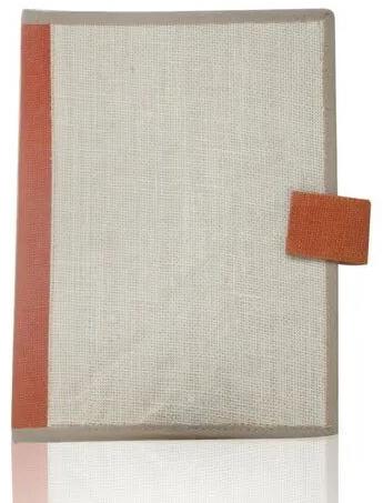 Plain Jute File Folder, Color : White Orange