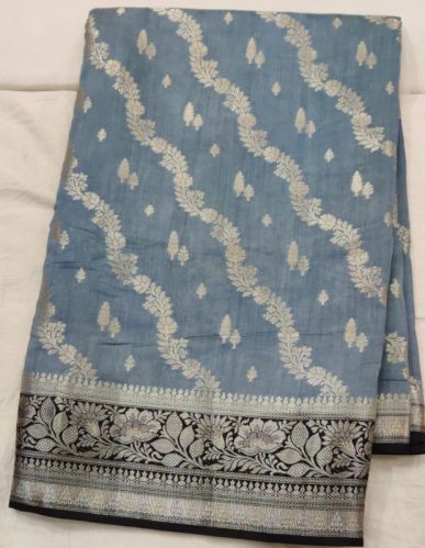 Grey Arivines Matka Silk Saree, Occasion : Festival Wear, Party Wear