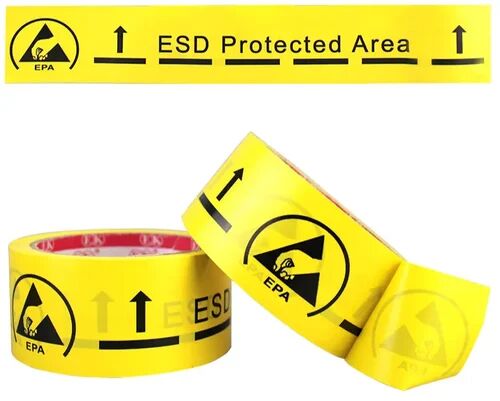 Yellow PVC ESD Flooring Tape