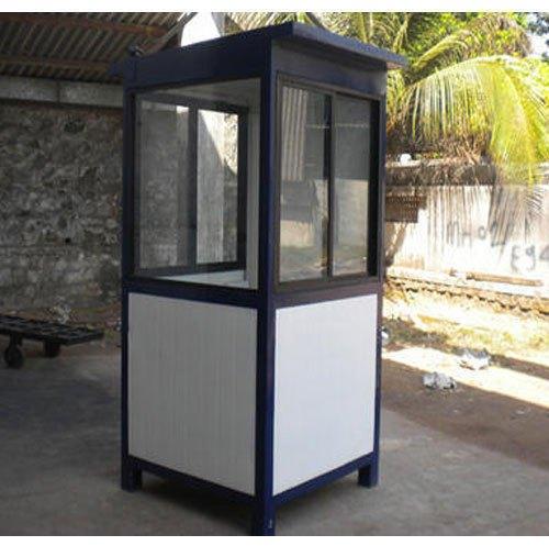 Rectangular Polished FRP Portable Security Cabin, For Office, Guard Room