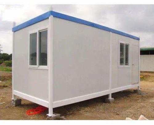 Gray Polished Prefabricated Cabin, For Office, Shape : Rectangular