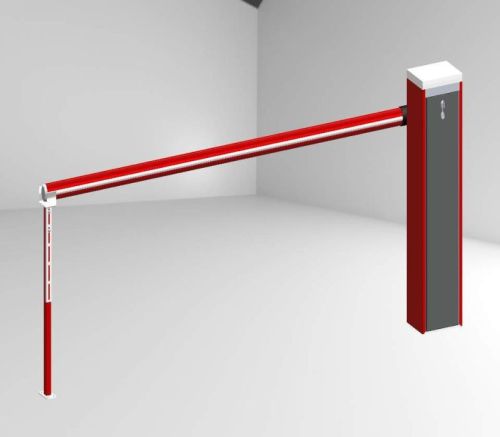 Red 110V Electric Metal Automatic Boom Barrier Gate, For Highway, Road